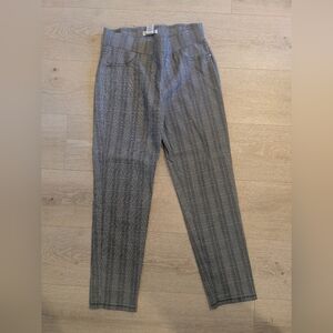 89th & Madison Black and White Checkered Pants